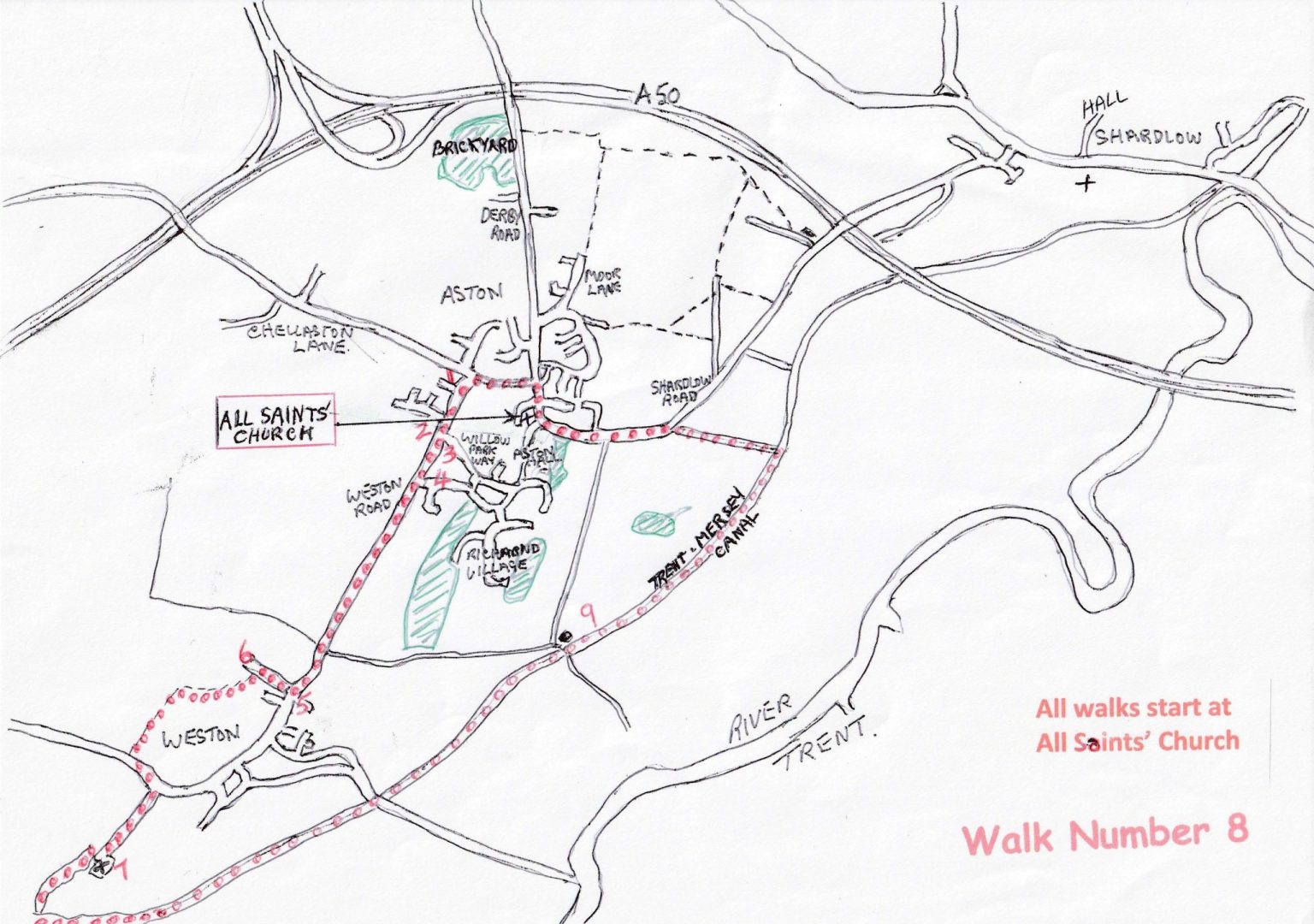 Walk 8 Aston on Trent Local History Group